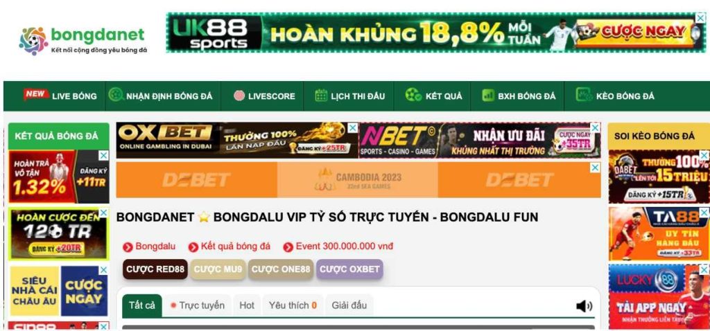 Website Bongdanet có những tính năng chính nào?